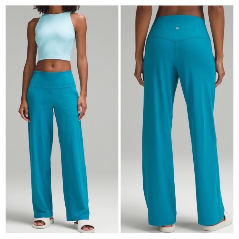 lululemon athletica Teal Wide Leg Pants